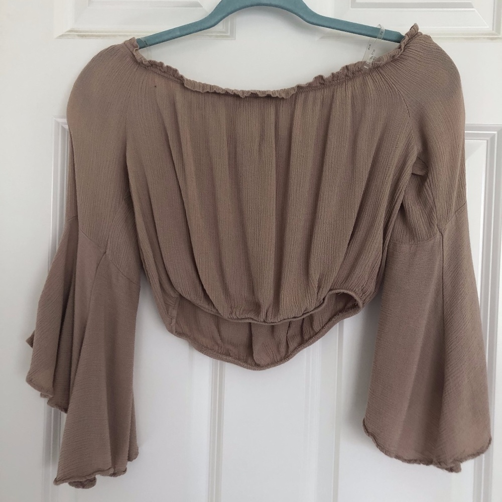 Embroidered Crop Top